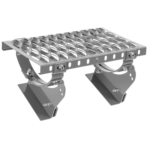 Dachtritt Steigtritt 40 cm Komplett für stehender Doppelfalz Blech stehfalz (RAL 9006 - Silber) von Parotec