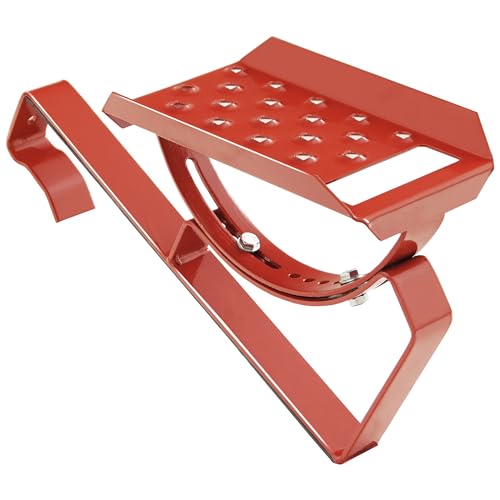 Einzeltritt Dachtritt 25cm für Dachziegel und Biberschwanzziegel zum Einhängen (RAL 3011 - Rot) von Parotec