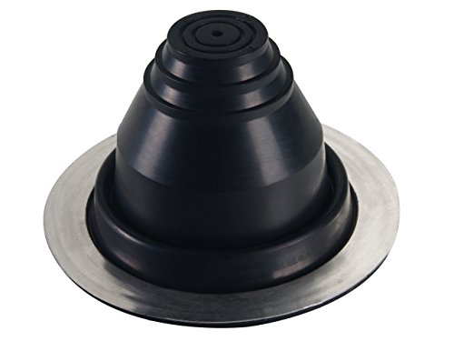 FOLNET Rohrmanschette Dachdurchführung Kabel- Rohrdurchführung Dichtungsflansch für Blechdachdeckungen EPDM 3 bis 724 mm Blechpfannen Trapezblech Doppelstehfalz (EPDM rund, 6 mm - 63 mm) von Parotec