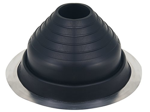FOLNET Rohrmanschette Dachdurchführung Kabel- Rohrdurchführung Dichtungsflansch für Blechdachdeckungen EPDM 3 bis 724 mm Blechpfannen Trapezblech Doppelstehfalz (EPDM rund, 75 mm - 160 mm) von Parotec
