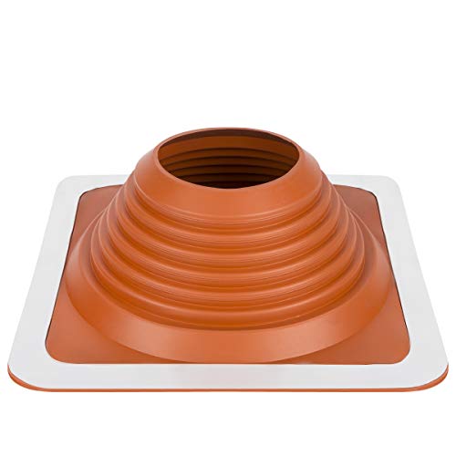 FOLNET Silikon Hochtemperaturbeständige Rohrmanschette Dichtungsflansch für Blechdachdeckungen Dachdurchführung Kabel- Rohrdurchführung Dichtungslansche aus Silikon 6 bis 521 mm (140 mm - 292 mm) von Parotec