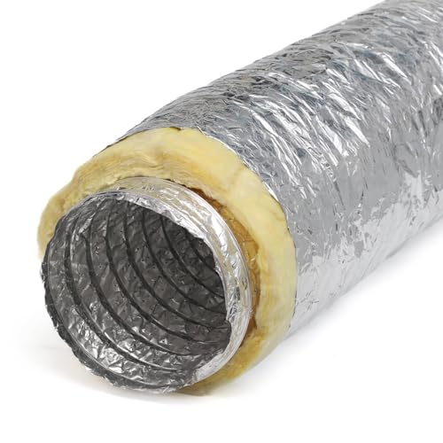 IZOFLEX Aluminium isolierter flexibler Lüftungskanal 152 mm x 10 mb - Abluftschlauch Luefterschlauch Flexibel Aluminium Flexrohr lüftungsschlauch luftröhre Aluflexschlauch IZOFLEX Aluminium isolierter flexibler Lüftungskanal 152 mm x 10 mb - Abluftschlauch Luefterschlauch Flexibel Aluminium Flexrohr lüftungsschlauch luftröhre Aluflexschlauch von Parotec