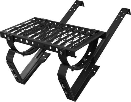 Komplett Laufrost 800 mm für Schornsteinfeger Steigtritt für Dachziegel und Biberschwanzziegel zum Einhängen Dachtritt inkl. Montagematerial, 10 Farben (RAL 7024 - Graphit) von Parotec