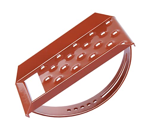 PAROTEC, Laufrost 25cm x 15cm, Ziegelrot, Dachtritt, Steigtritt Kaminpodest Laufgitter, Gitterrost, Einzeltirtt von Parotec