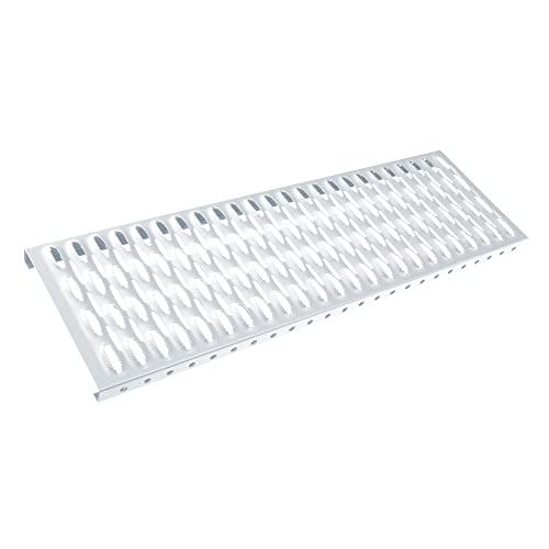 PAROTEC Laufrost | Dachtritt Steigtritt | Solides und robustes Gitterrost, zertifiziertes Stahl, Feuerverzinkt, langjährige Verwendung, glatter Rand, Silber RAL 9006, Länge: 60 cm PAROTEC Laufrost | Dachtritt Steigtritt | Solides und robustes Gitterrost, zertifiziertes Stahl, Feuerverzinkt, langjährige Verwendung, glatter Rand, Silber RAL 9006, Länge: 60 cm von Parotec