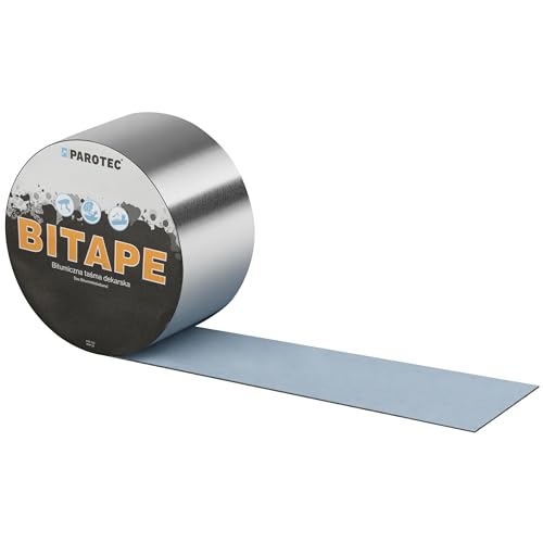 Parotec BiTape Bitumenband Bitumendachband Dachreparatur Dachdeckerband Spezialband Maximale Haftkraft Aluminium Resistent Gegen Wasser Feuchtigkeit UV-Strahlen 75mm x 10lfm Parotec BiTape Bitumenband Bitumendachband Dachreparatur Dachdeckerband Spezialband Maximale Haftkraft Aluminium Resistent Gegen Wasser Feuchtigkeit UV-Strahlen 75mm x 10lfm von Parotec