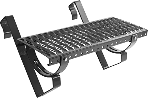 Parotec Dachtritt 40 cm für Schornsteinfeger Komplett Steigtritt für Dachziegel und Dachpfanne zum Einhängen Laufrost inkl. Montagematerial, 10 Farben (RAL 7024 - Graphit) von Parotec