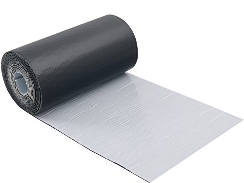 Parotec EPDM Wandanschlussband/Kaminanschlussband mit Aluminium Streckgitter (Schwarz) von Parotec