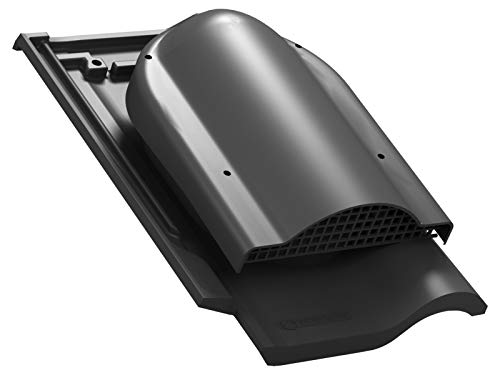 Parotec Flachlüfter für Braas - Rubin 13V Dachziegel, Dachlüfter Entlüfter Lüftungsziegel (RAL 7021 - Anthrazit) von Parotec