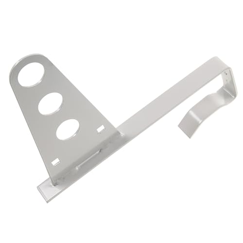 Schneefangrohr Halterung für 3x Schneefangrohr für Dachsteine und Dachziegel zum Einhängen (Ral 9006 Silber) von Parotec