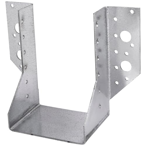 Tischlerei Balkenschuh Außenliegend für Bauwesen Montage Balkenträger Holzverbinder Holzbalken-Träger Holzträger Stahlverbinder Verzinkt 100 x 140 x 75 x 2 mm von Parotec