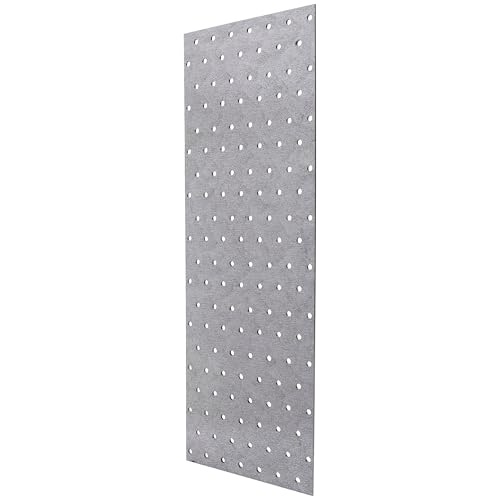 Tischlerei Lochplatte für Bauwesen Montage Plattverbinder Holzverbinder Lochverbinder Verzinkt Stahlverbinder Plattwinkel Flachplatte Verbindungsplatte 140 x 400 x 2 mm von Parotec