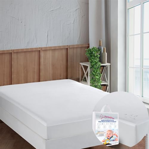 Parpalinam Matratzenschoner 140 x 200 Wasserdicht 100% Baumwolle - Nässeschutz Matratzenschoner Wasserdicht Inkontinenzauflage - Mattress Protector Inkontinenz wasserdichte Matratzenauflage - Fitted von Parpalinam