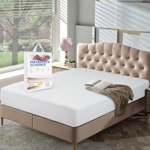 Parpalinam Matratzenschoner 80 x 200 Wasserdicht 100% Baumwolle Nässeschutz Matratzenschoner Wasserdicht Inkontinenzauflage - Mattress Protector Inkontinenz wasserdichte Matratzenauflage - Fitted von Parpalinam