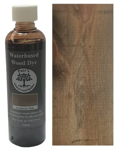 Parr's Holzfarbe auf Wasserbasis, umweltfreundlich, VOC-frei, für Holzarbeiten im Innenbereich, Jacobean Oak, 250 ml von Parr's