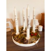 Adventskranz Teller Stabkerzenhalter von PartEYzubehoer