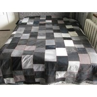 Doppelseitiger King Size Denim Quilt, Sommerdecke Aus Recyceltem Jeansstoff, Umweltfreundlicher Denim-Überwurf, König Wiederverwendete von PartOfJeans