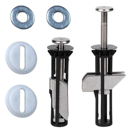 Neu Toilettensitz Schraubensatz, 2 Stück WC Sitz Befestigung von Oben, Universal Toilettendeckel Wartung Zubehör für Toilette Top Montage Schrauben Zubehör, Einfach zu installieren von Parthan