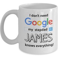 Schritt-Dad-Personalisierte Tasse Für Vater. Ich Brauche Keine Google Stepdad Kaffeetasse. Lustiges Zitat Gag Geschenk Von Teen Kind Sohn Tochter Schritt-Dad-Personalisierte Tasse Für Vater. Ich Brauche Keine Google Stepdad Kaffeetasse. Lustiges Zitat Gag Geschenk Von Teen Kind Sohn Tochter von ParticularGift