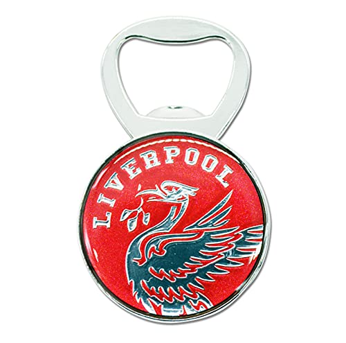 Flaschenöffner mit Lebervogel-Motiv, Rot von Partisan