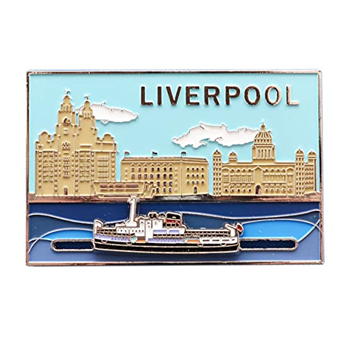 Liverpool Waterfront Slider Kühlschrankmagnet von Partisan