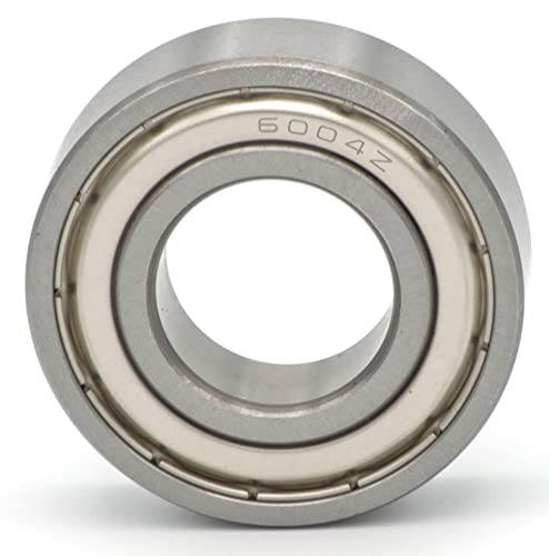 Parts and Parts Rillenkugellager 6004 2Z, 20x42x12mm, DIN 625 ISO 15, Hochgeschwindigkeits-Radiallager, reibungsarm, leichtgängig, ideal für Fahrzeuggetriebe und Industriemaschinen von Parts and Parts