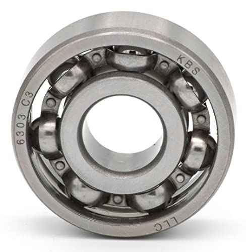 Parts and Parts Rillenkugellager 6303 c3, 17x47x14mm, DIN 625 ISO 15, Hochgeschwindigkeits-Radiallager, reibungsarm, leichtgängig, ideal für Fahrzeuggetriebe und Industriemaschinen von Parts and Parts