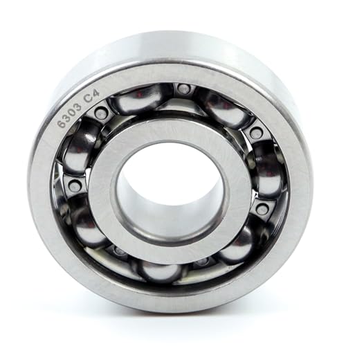 Parts and Parts Rillenkugellager 6303 c4, 17x47x14mm, DIN 625 ISO 15, Hochgeschwindigkeits-Radiallager, reibungsarm, leichtgängig, ideal für Fahrzeuggetriebe und Industriemaschinen von Parts and Parts