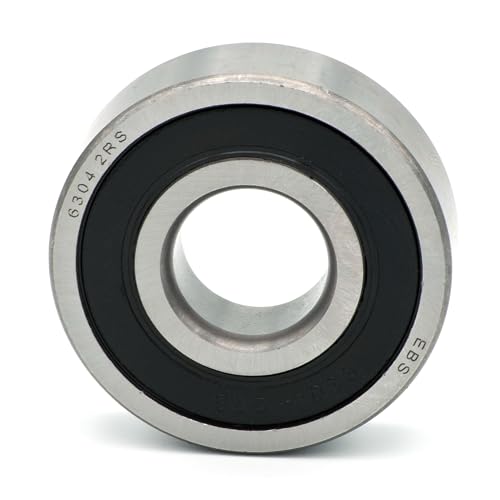 Parts and Parts Rillenkugellager 6304 2RS, 20x52x15mm, DIN 625 ISO 15, Hochgeschwindigkeits-Radiallager, reibungsarm, leichtgängig, ideal für Fahrzeuggetriebe und Industriemaschinen von Parts and Parts