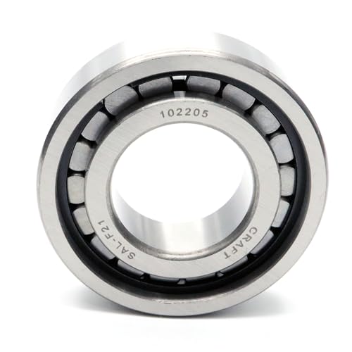 Parts and Parts Zylinderrollenlager 102205 22x52x15, DIN 5412 ISO 616, Hochpräzises, Geräuscharm, Hochleistungslager für Automobil-, Maschinenbau- und technische Anwendungen von Parts and Parts