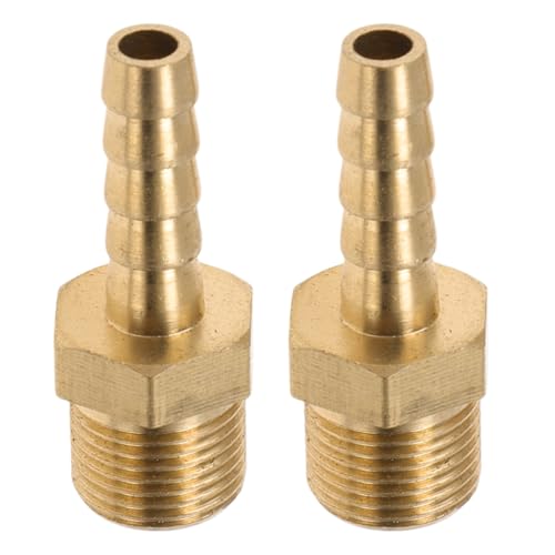 Partuto Messing Schlauchanschluss Fitting 1/4" M12x1 Außengewinde Gerader Schlauchanschluss Für Luft Wasser Öl Gas Kraftstoff 2 Stück Goldton Partuto Messing Schlauchanschluss Fitting 1/4" M12x1 Außengewinde Gerader Schlauchanschluss Für Luft Wasser Öl Gas Kraftstoff 2 Stück Goldton von Partuto