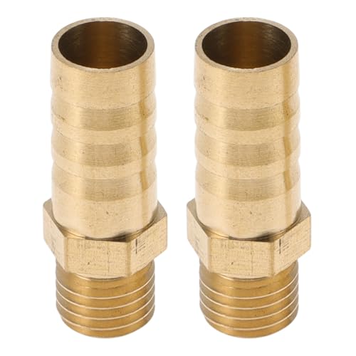Partuto Messing Schlauchanschluss Fitting 3/8" M10x1.25 Außengewinde Gerader Schlauchanschluss Für Luft Wasser Öl Gas Kraftstoff 2 Stück Goldton Partuto Messing Schlauchanschluss Fitting 3/8" M10x1.25 Außengewinde Gerader Schlauchanschluss Für Luft Wasser Öl Gas Kraftstoff 2 Stück Goldton von Partuto