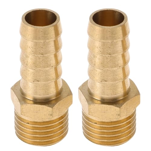 Partuto Messing Schlauchanschluss Fitting 3/8" M14x1.5 Außengewinde Gerader Schlauchverbinder Für Luft Wasser Öl Gas Brennstoff 2 Stück Goldton Partuto Messing Schlauchanschluss Fitting 3/8" M14x1.5 Außengewinde Gerader Schlauchverbinder Für Luft Wasser Öl Gas Brennstoff 2 Stück Goldton von Partuto