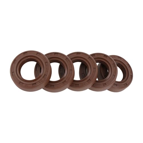 Partuto Universeller Öldichtring TG4 Lippendichtring Drehwellendichtung 20x35x10mm Hochdruck FKM Gummi Braun 5 Stück von Partuto