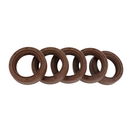 Partuto Universeller Öldichtring TG4 Lippendichtring Drehwellendichtung 25x35x10mm Hochdruck FKM Gummi Braun 5 Stück von Partuto