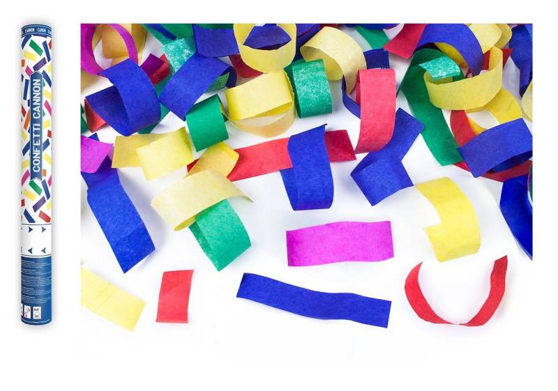 partydeco Streudeko, Konfetti Kanone 40cm bunt von partydeco