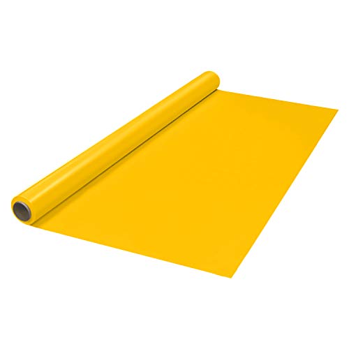 Party Essentials Heavy Duty Plastic Banquet Table Roll Available in 27 Colors, 40" x 150', Harvest Yellow von Party Essentials