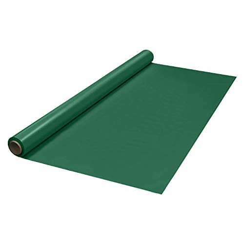 Party Essentials Heavy Duty Plastic Banquet Table Roll Available in 27 Colors, 40" x 150', Hunter Green von Party Essentials