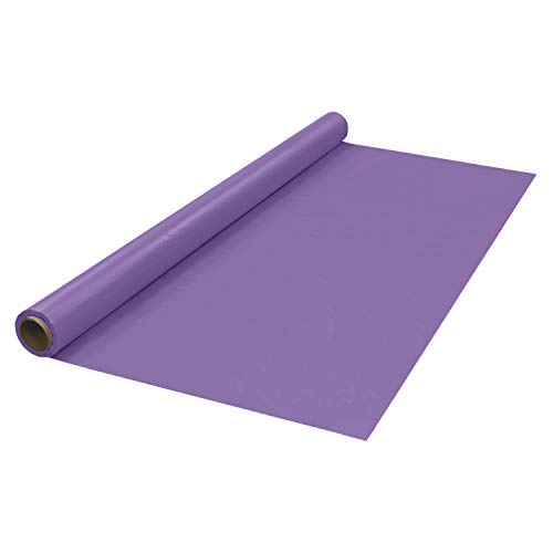Party Essentials Heavy Duty Plastic Banquet Table Roll Available in 27 Colors, 40" x 150', Royal Purple von Party Essentials