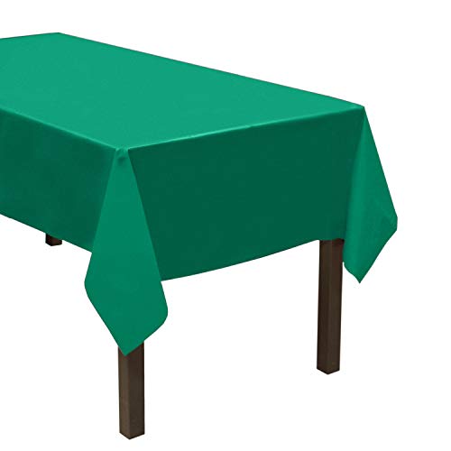 Party Essentials 54108KG-3 54108KG-3 Robuste rechteckige Kunststoff-Tischdecke, erhältlich in 24 Farben, 137,2 x 274,3 cm, kelly green von Party Essentials