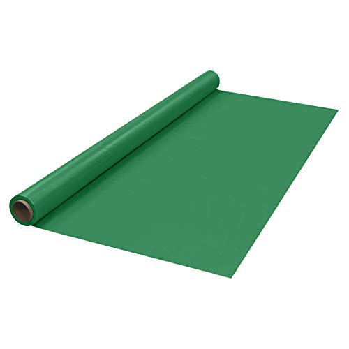 Party Essentials Plastic Banquet Table Roll Available in 27 Colors, 40" x 100', Kelly Green von Party Essentials