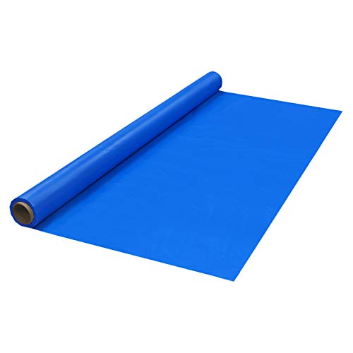 Party Essentials Plastic Banquet Table Roll Available in 27 Colors, 40" x 100', Royal Blue von Party Essentials