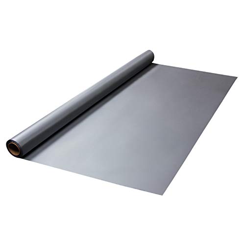 Party Essentials Plastic Banquet Table Roll Available in 27 Colors, 40" x 100', Silver von Party Essentials