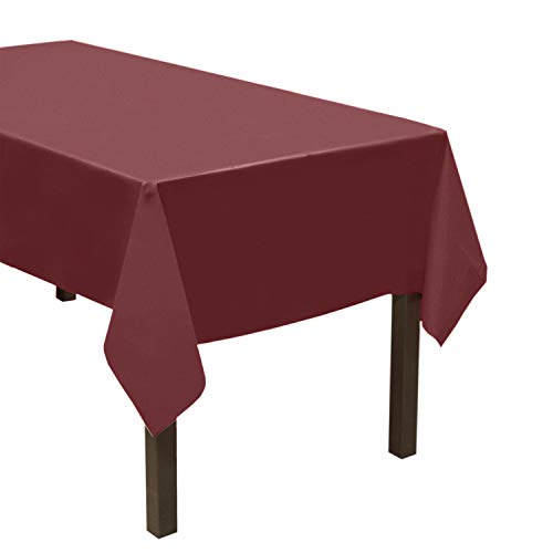 Party Essentials ValuMost Kunststoff-Tischdecke, 137,2 x 274,3 cm, Schwarz 1-Count burgunderfarben von Party Essentials