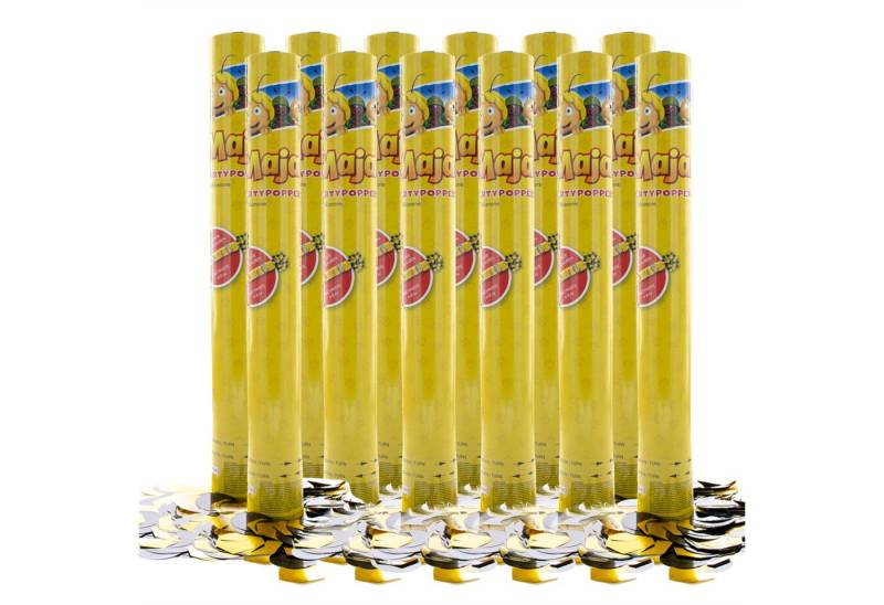 Party Factory Konfetti Biene Maja Party Popper 40 cm mehrfarbig, Effekt bis zu 8 Meter Höhe von Party Factory