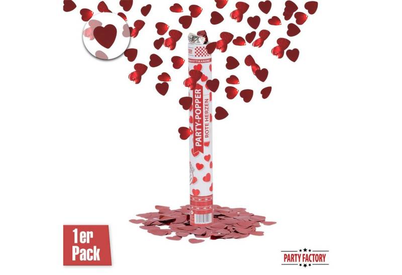 Party Factory Konfetti Party Popper 40 cm Konfettikanone mit glitzernem Konfetti von Party Factory
