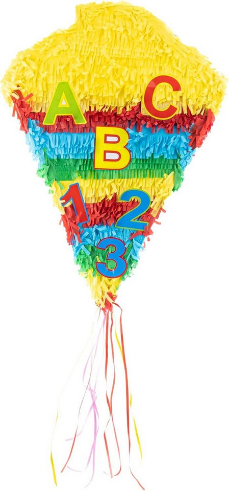 Party Factory Pinata Pinata Schultüte für die Eischulung Erstklässler 36x48cm, stabil Party Factory Pinata Pinata Schultüte für die Eischulung Erstklässler 36x48cm, stabil von Party Factory