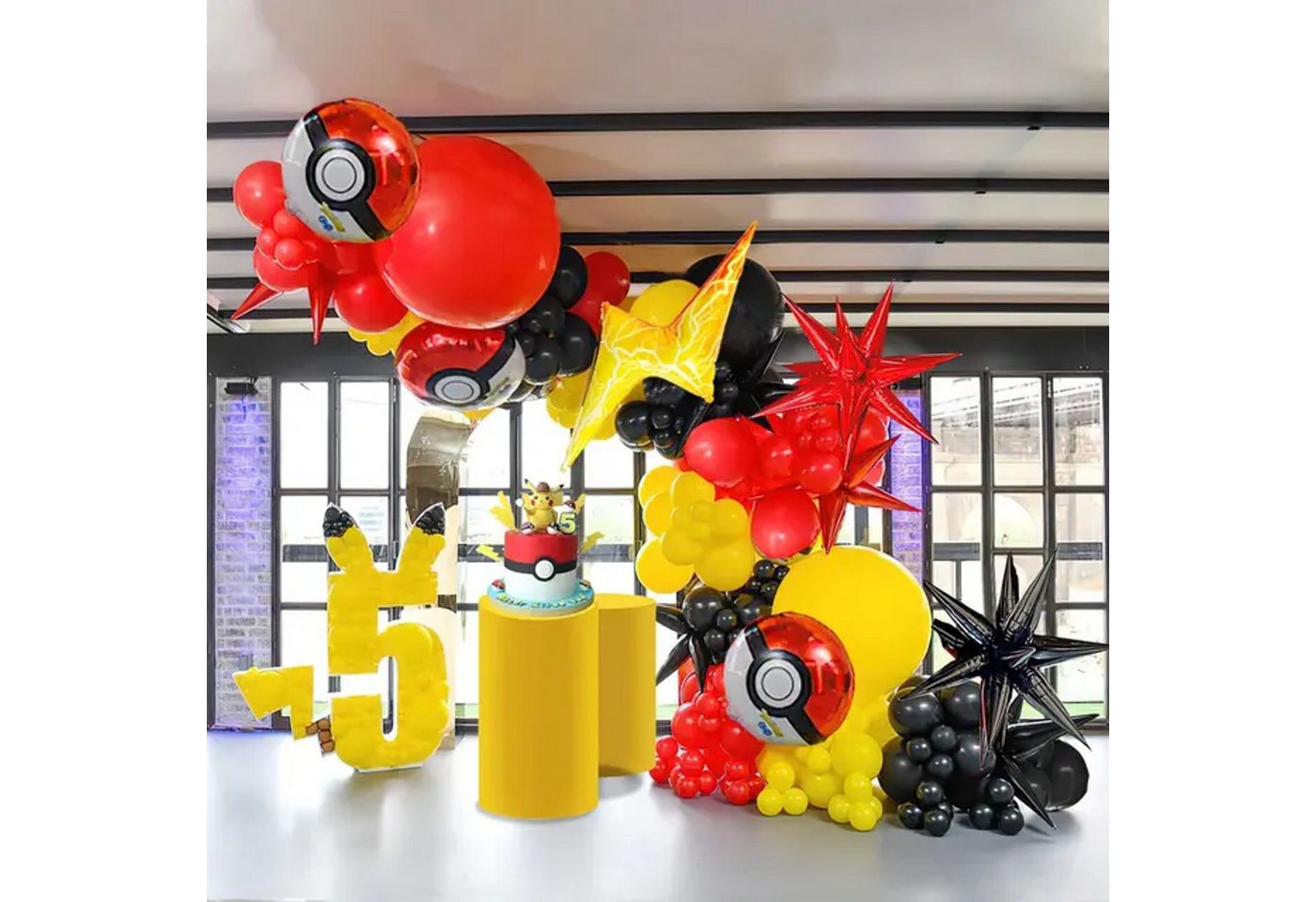 Party Flamingo Aufblasbares Partyzubehör XXL Girlande Pokemon Pikatchu Party Set Deko Kindergeburtstag Party Flamingo Aufblasbares Partyzubehör XXL Girlande Pokemon Pikatchu Party Set Deko Kindergeburtstag von Party Flamingo