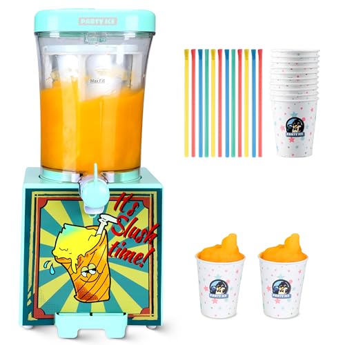 Party Ice Home Countertop Slushie Maker Maschine, erzeugt 38 fl oz Ice Cold Slushy zu Hause von Party Ice