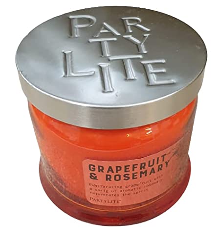 PartyLite 3-Docht- Duftwachsglas "Grapefruit & Rosemary" / "Grapefruit & Rosmarin" von PartyLite